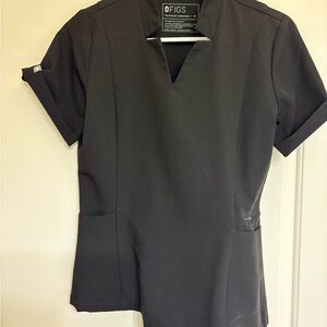 Figs Women's Black Scrub Top